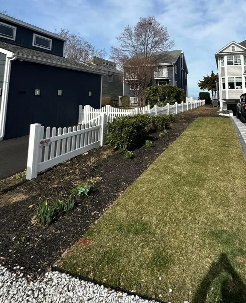 Side yard fence before landscape design